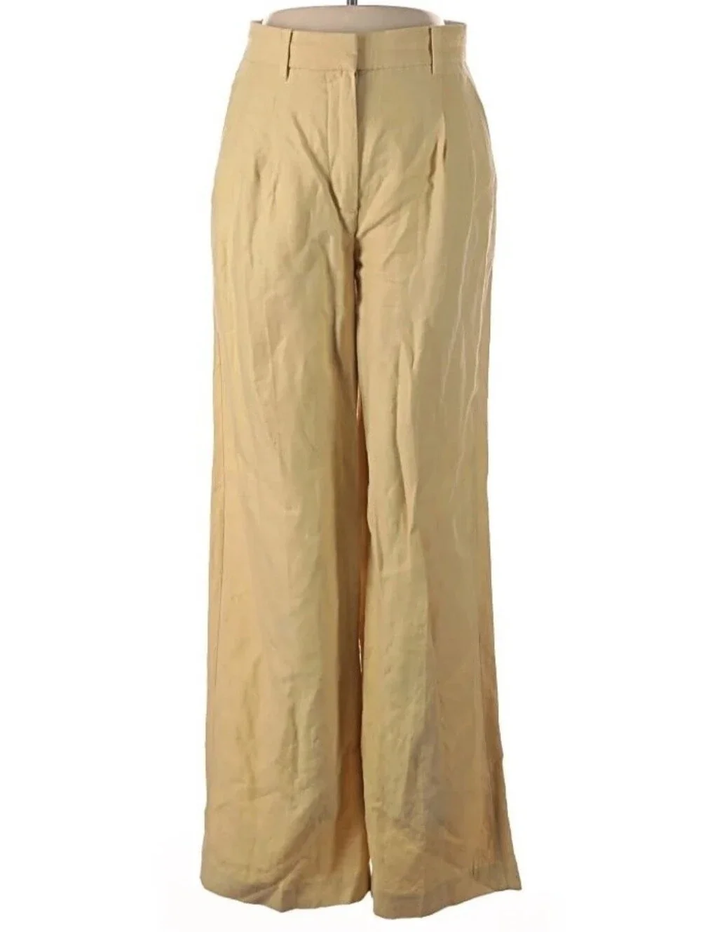 Aritzia Wilfred The Limitless Pant Cruise-Linen in Yellow Linen lyocell blend